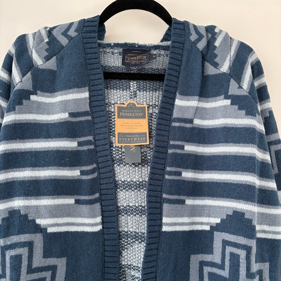 NWT Pendleton Blue and Grey Cardigan M - Picture 2 of 11